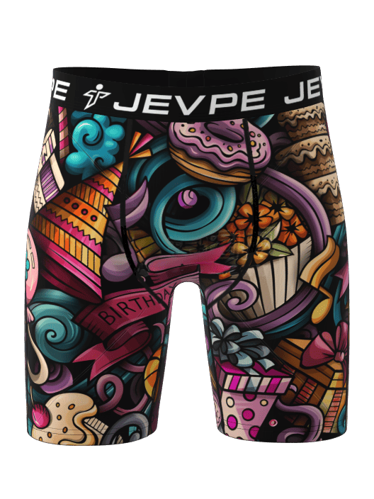 Mens Mystery Boxer Brief 12-Pack 7 Inch by JEVPE