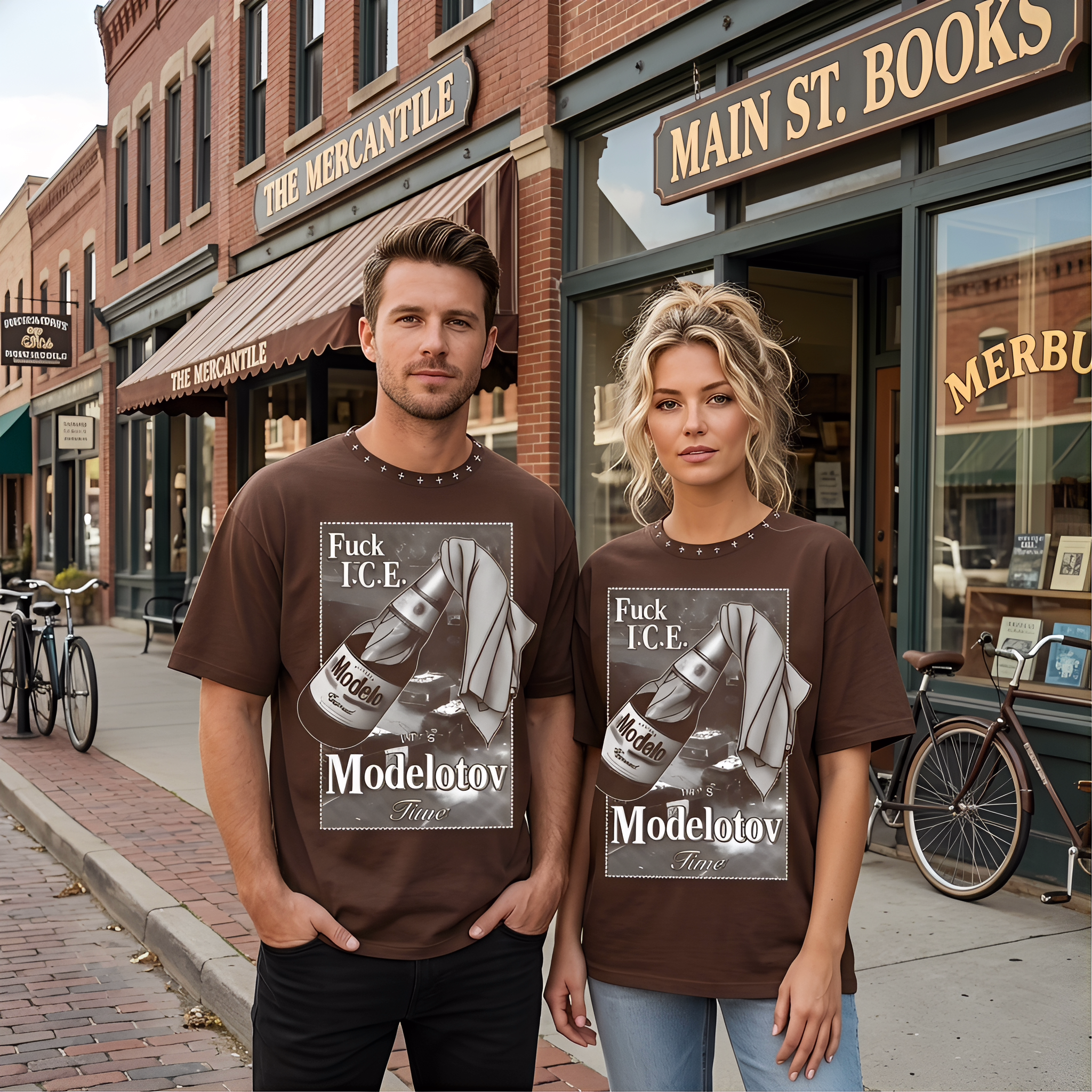 JEVPE Modelotov Time graphic oversized streetwear t-shirt featuring bold design and edgy style, perfect for casual urban fashion.