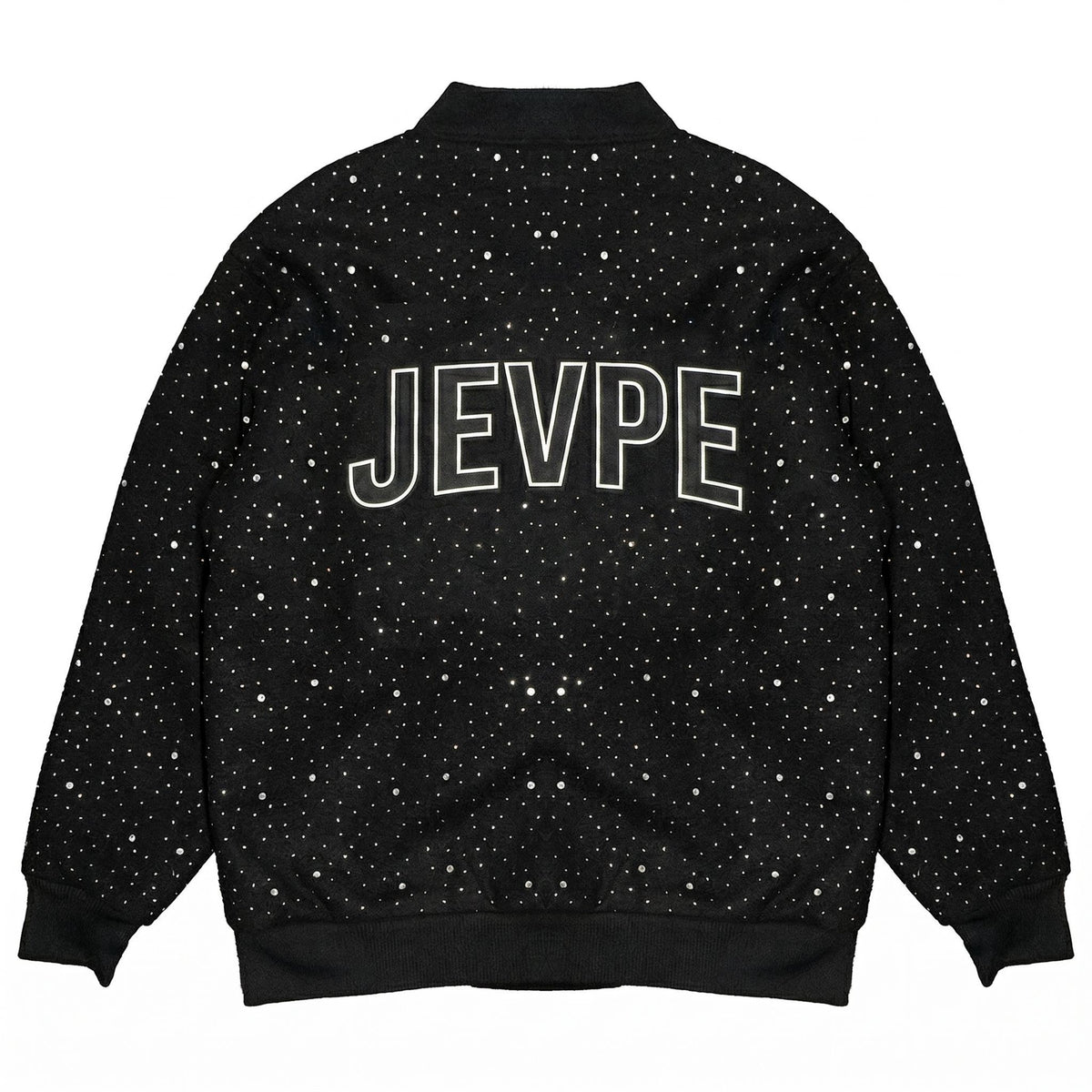 Rhinestone Snowflake Varsity Jacket by JEVPE