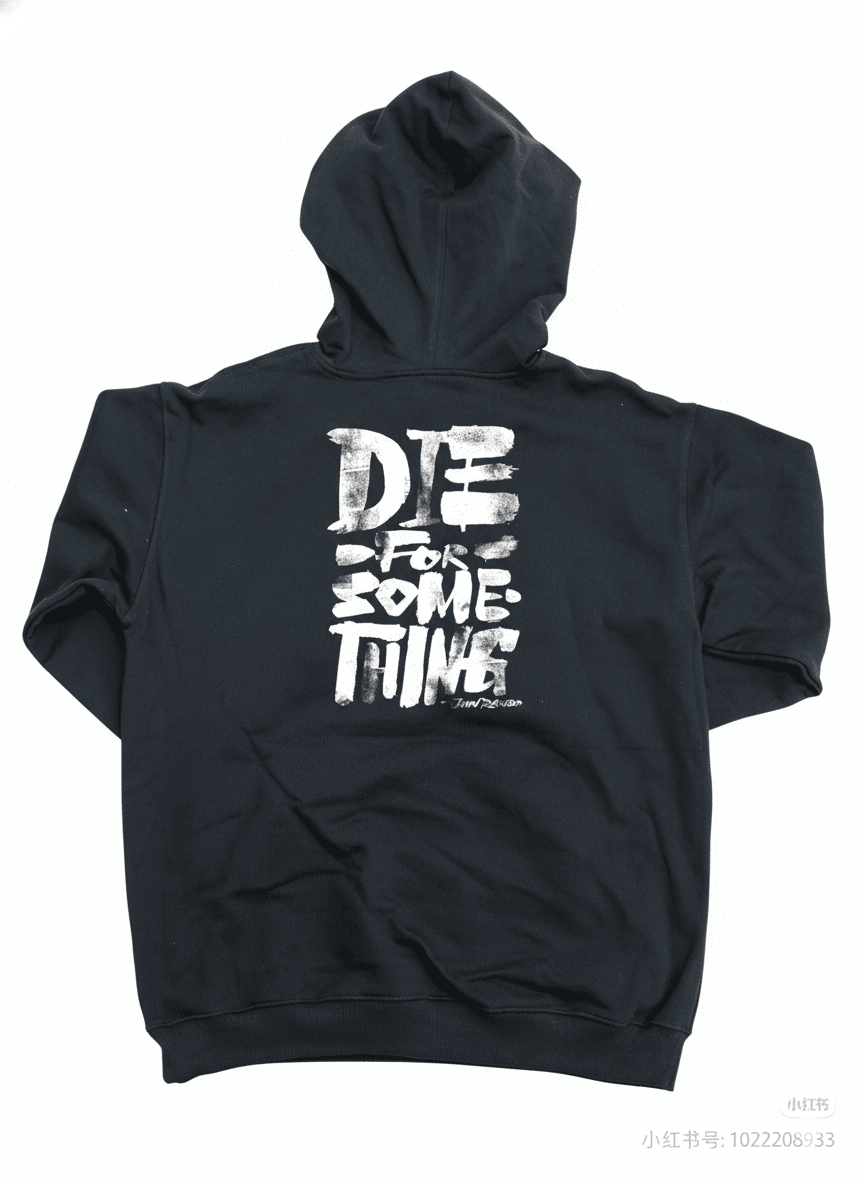 Black oversized hoodie by JEVPE featuring gothic skull and sword graphic design on the front.
