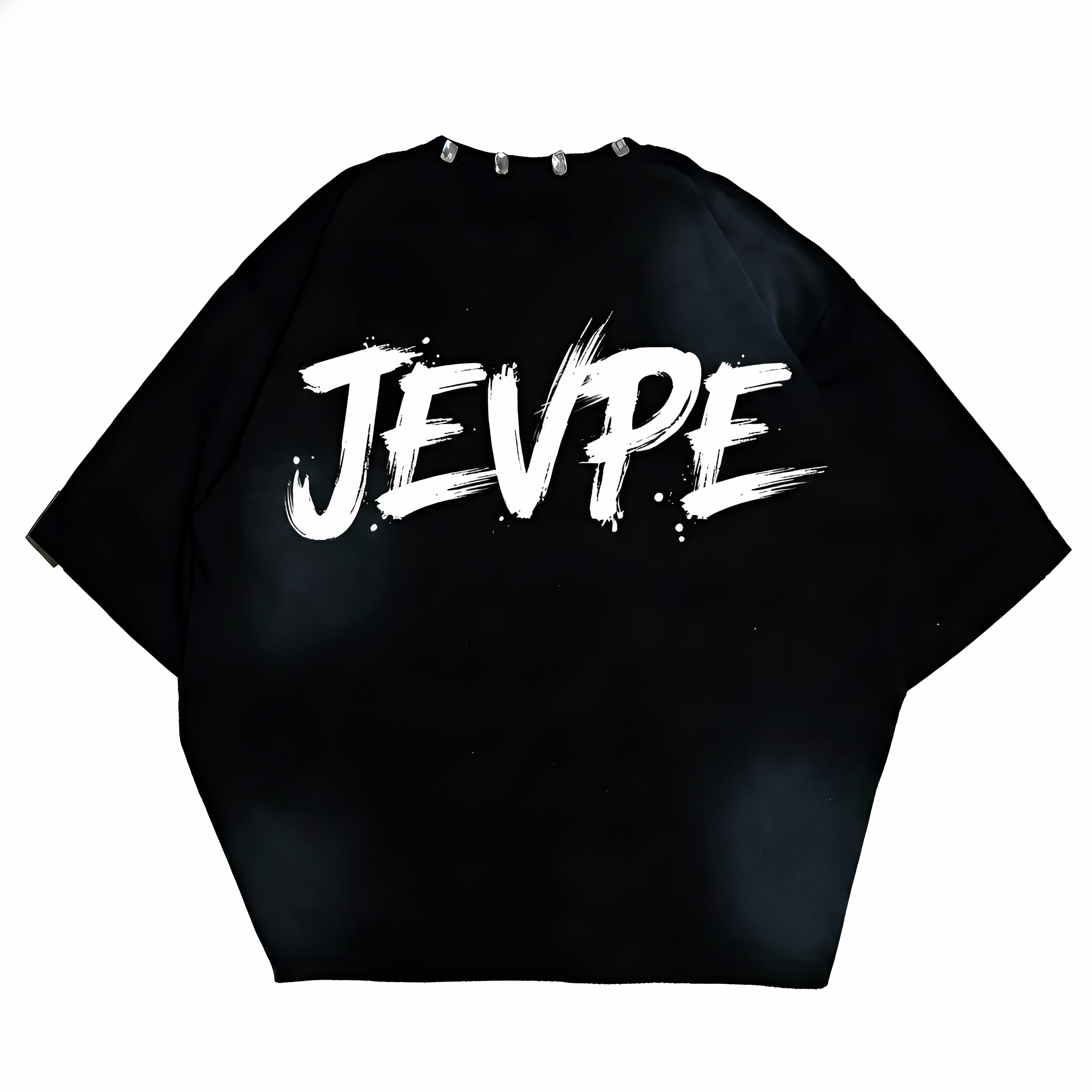 JEVPE Miami Cat Wave Surf Graphic Oversized T-Shirt featuring a vibrant Miami Beach streetwear design with colorful ocean wave and cat illustration