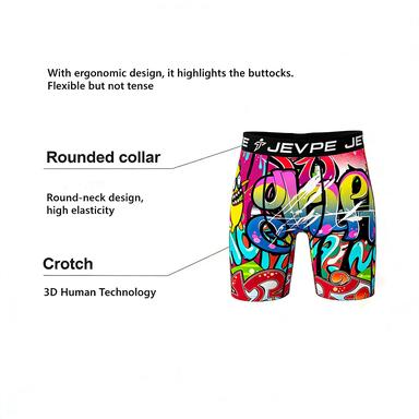 Mens Mystery Boxer Brief 12-Pack 7 Inch by JEVPE
