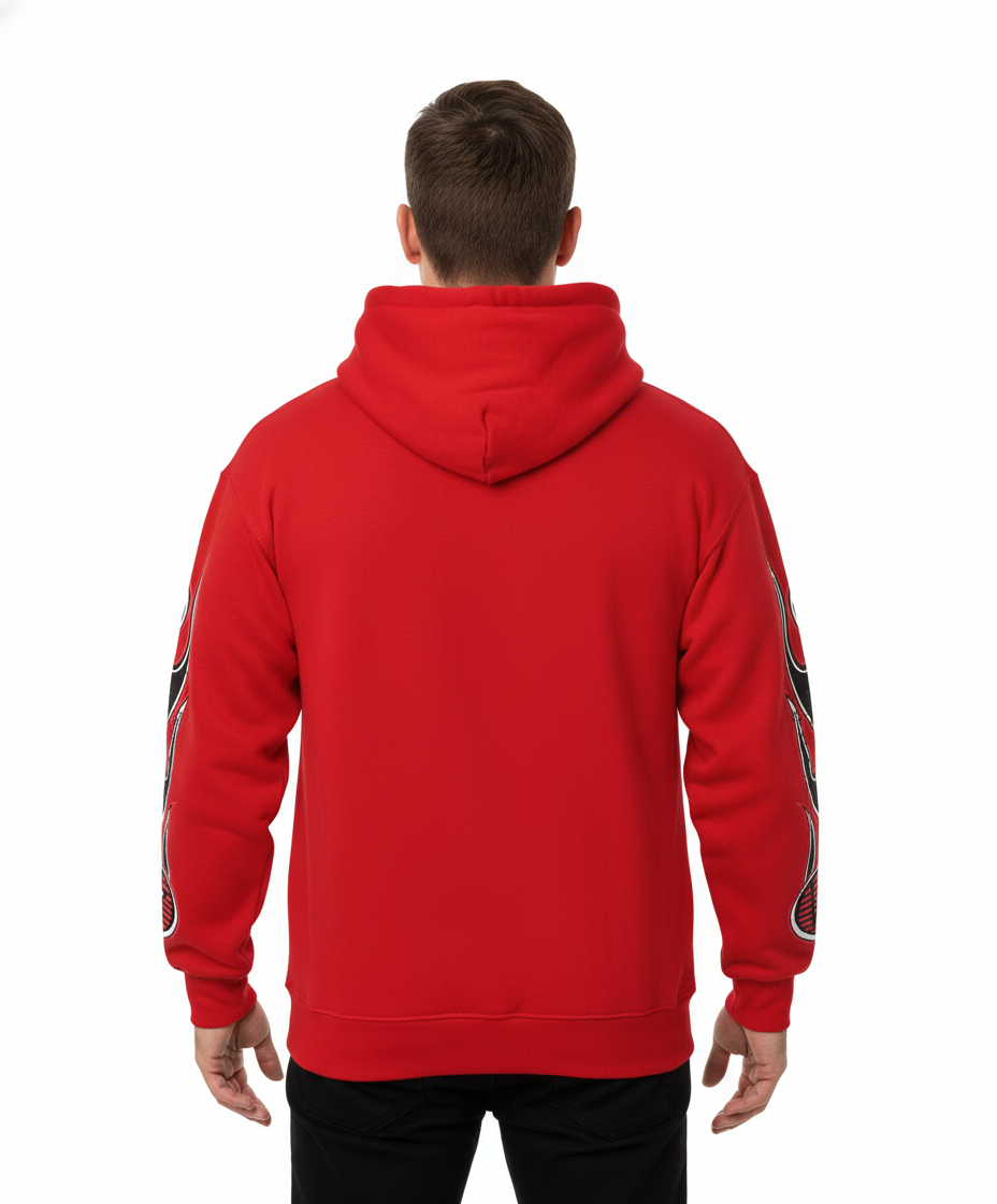 JEVPE men's oversized baseball hoodie featuring Vladimir Guerrero Jr. Toronto graphic design in black and gray.